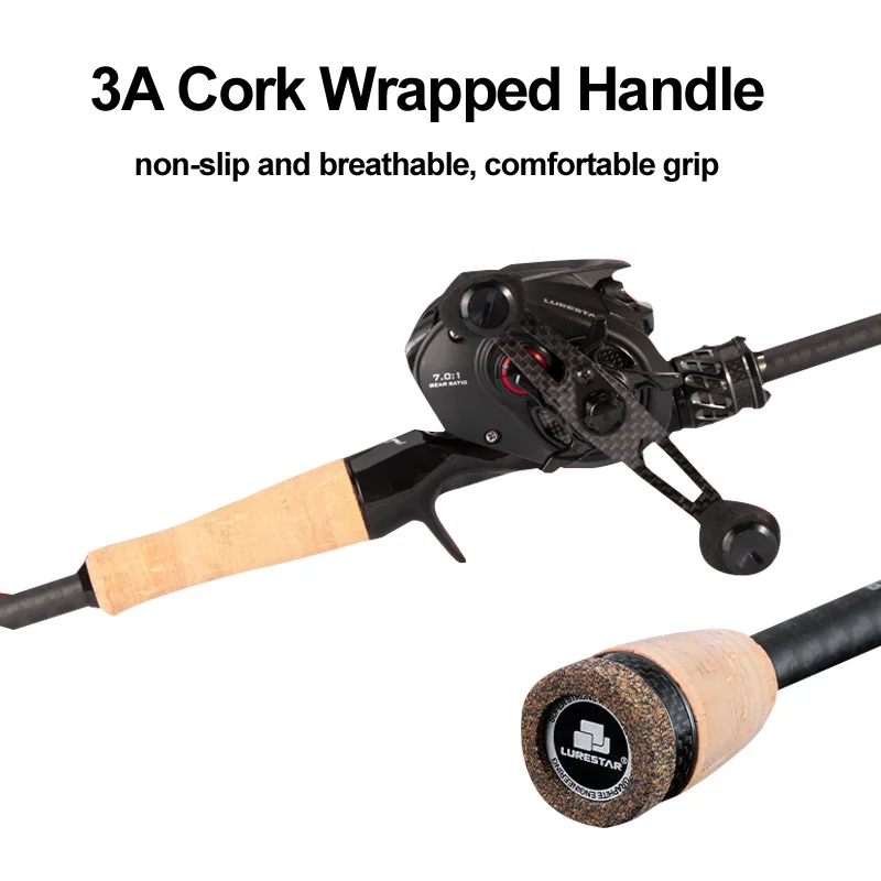 PURELURE VIKAS-caña de pescar giratoria Fuji Ring F XF, señuelo de acción, asiento de carrete Fuji de alto carbono, caña de pescar para Lucio - imagen 5