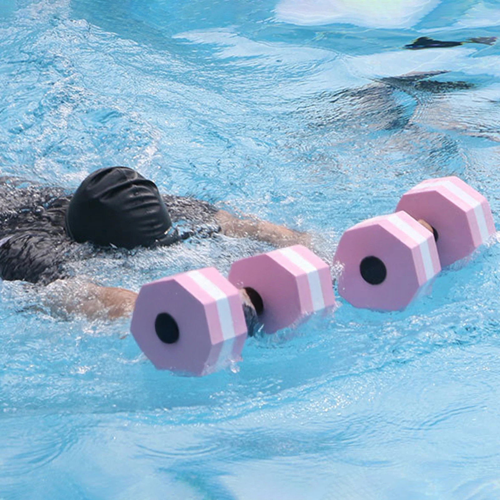 Mancuerna de agua flotante EVA para natación, deportes acuáticos, entrenamiento de rehabilitación, accesorios portátiles para deportes de verano, 1 ud. - imagen 4