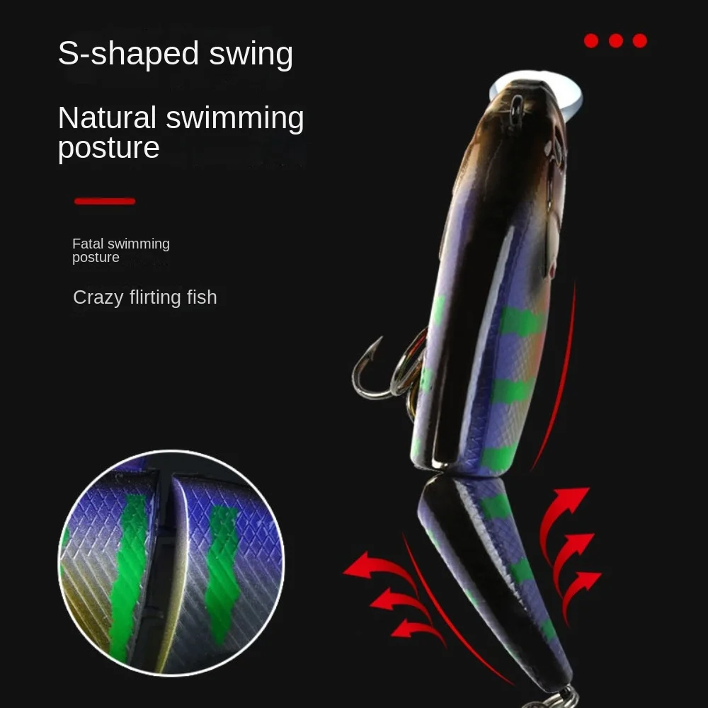 Experimente la mejor sensación de pesca con nuestro diseño de columpio en forma de S asegurando una postura de natación natural y atraer peces locos