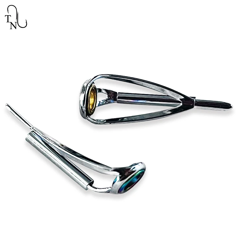 Guías de caña de pescar giratorias, Kit de reparación de varilla, anillos de cerámica de acero inoxidable, accesorios de repuesto giratorios, 10 juegos, TN20-1 - imagen 5