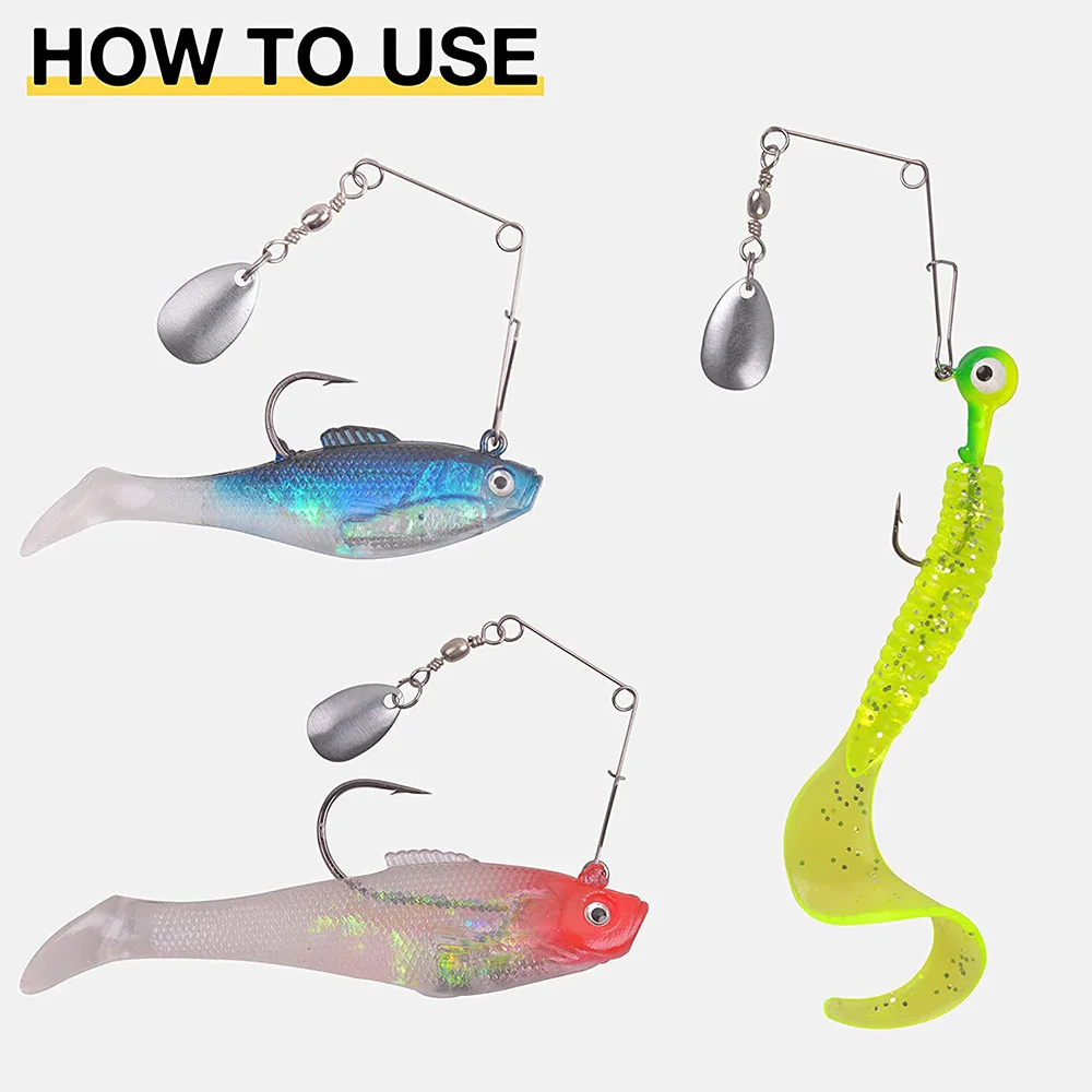 70 piezas Colorado Spinner Blade Willow Blades Easy Spin lubina trucha señuelo de pesca suministros de fabricación de accesorios de pesca - imagen 4