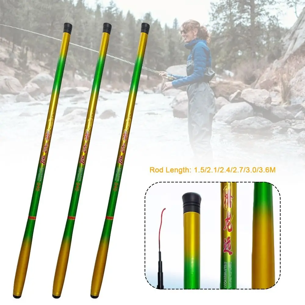 Caña ultraligera portátil mini de bolsillo fibra de carbono duro - imagen 4