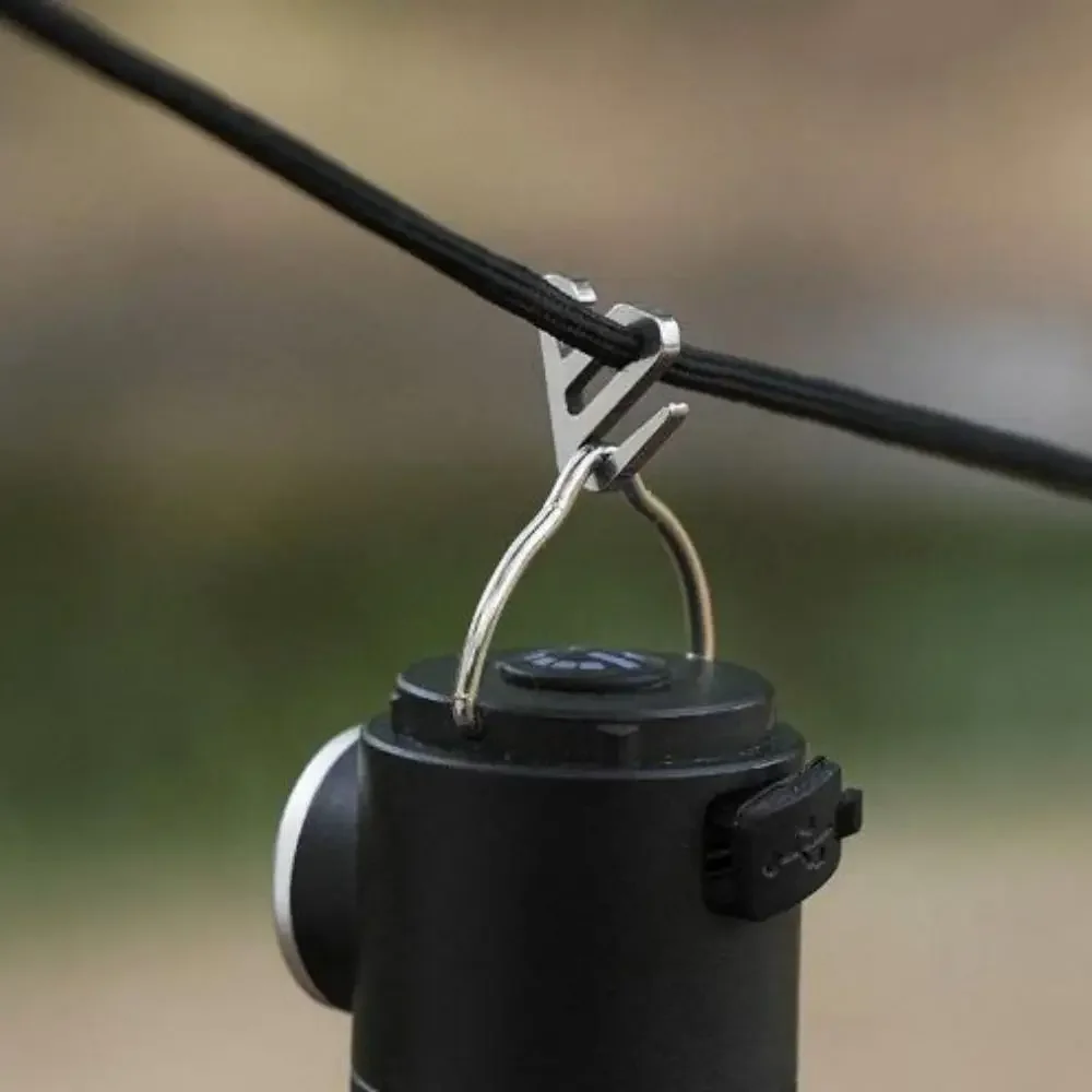 Gancho de acero inoxidable para exteriores, mosquetón de Metal portátil de doble cara en forma de S, gancho de almacenamiento de 3 estilos, accesorio para acampar, 2/5 Uds. - imagen 3