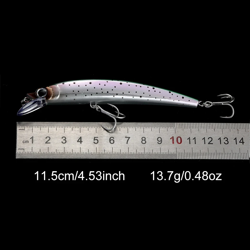 WALK FISH-señuelo Artificial para pesca, cebo flotante 3D de 110mm, 16g, Minnow, Wobbler, curricán, fundición, lubina, trucha - imagen 3