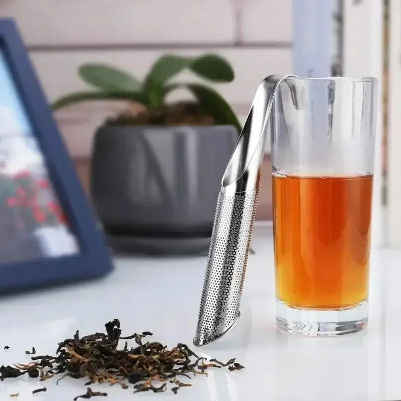 Colador de té de acero inoxidable telescópico con filtro - imagen 5