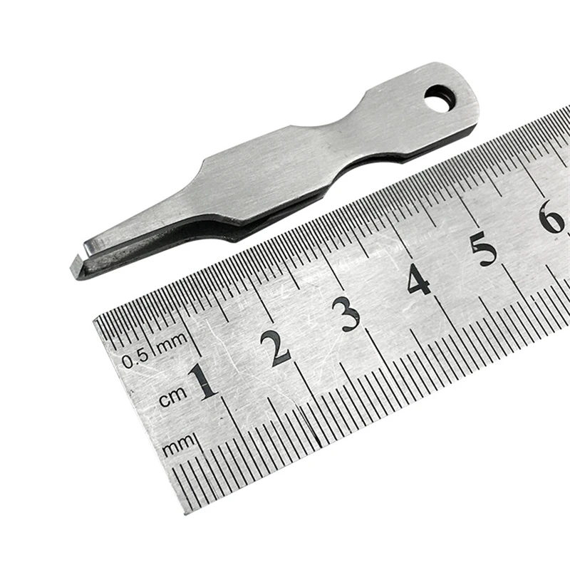 Abridor de anillo de señuelo, anzuelo de anudado rápido, amoladora de gancho, abridor de anillo, llavero, cebo de pesca con mosca, herramientas de accesorios de pesca - imagen 3