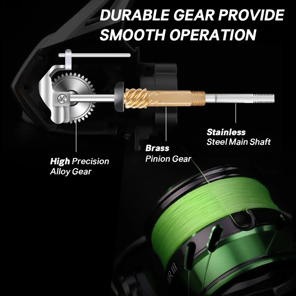 SeaKnight-carrete de pesca giratorio, sistema de arrastre de fibra de carbono, potencia máxima de 8kg, serie WR3X 5,2: 1 9 + 1BB, novedad, 2000-5000 - imagen 4