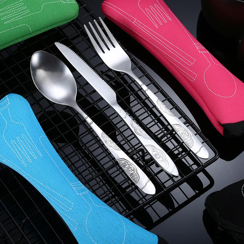 Set de vajilla lavable pesca - Kit cubiertos con estuche - imagen 3
