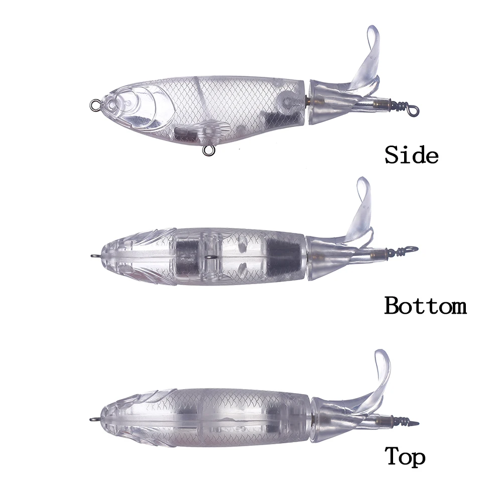 Chan'sHuang-señuelo de pesca Artificial, 10 piezas, sin pintar, 10cm, 14,5g, giratorio - imagen 3