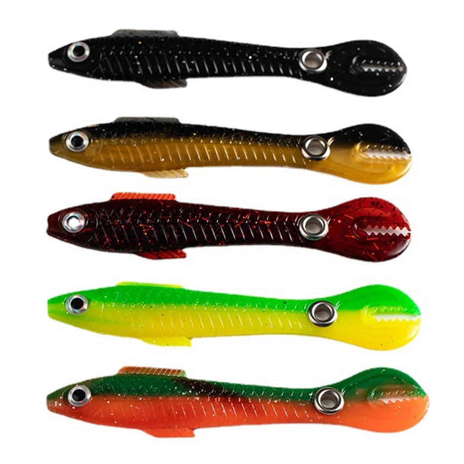Cebo blando de simulación para lubina y Lucio, Wobbler para pesca Artificial, Swimbait móvil para peces, 6g/10cm, 1 unidad, nuevo - imagen 4
