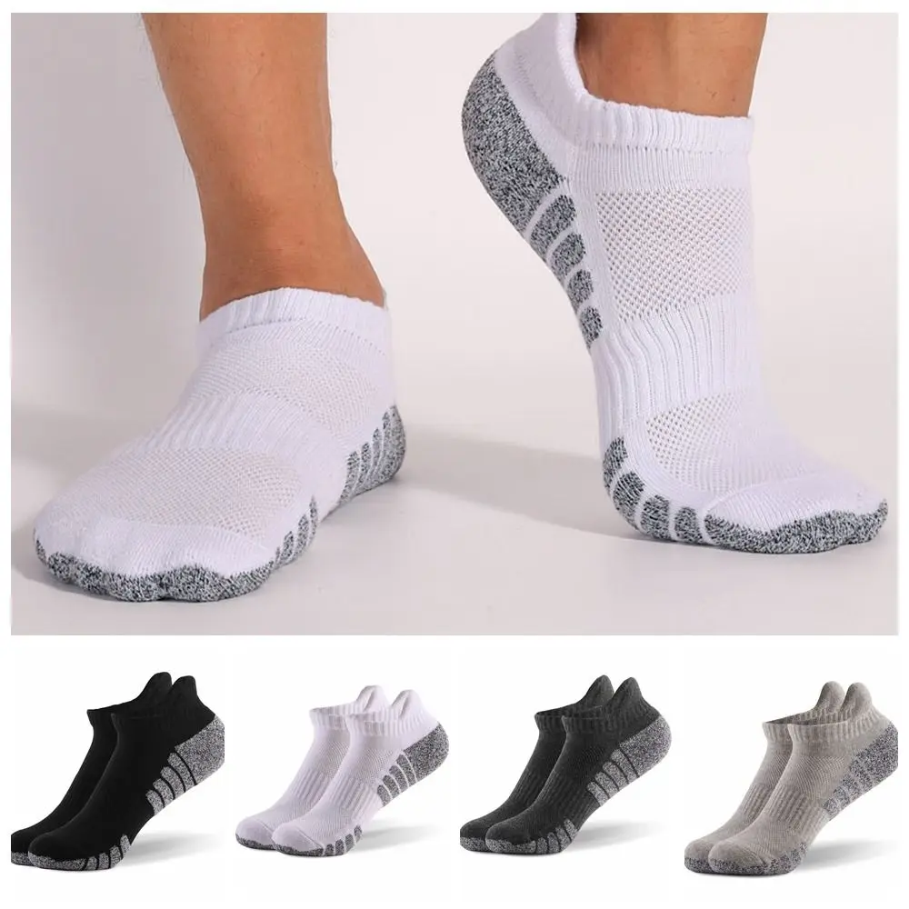 Calcetines de fútbol antideslizantes de algodón, calcetines deportivos de algodón transpirables de corte bajo, calcetines tobilleros cómodos antideslizantes de corte bajo para hombre - imagen 5