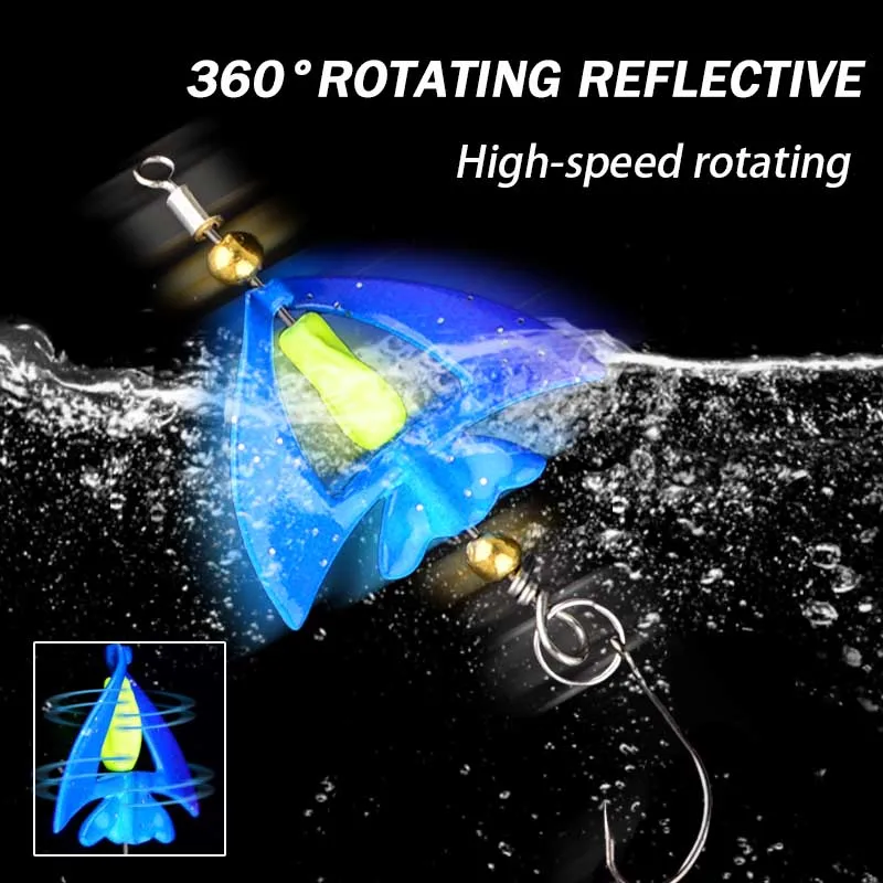 5 uds cebo giratorio cuchara de Metal Señuelos de Pesca Spinnerbait perca trucha cuchara giratoria cebo duro giratorio - imagen 2