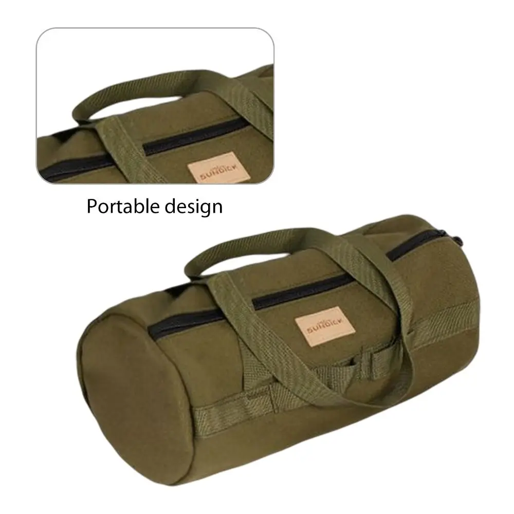 Organizador de utensilios para campamento, bolsa de almacenamiento de uñas en el suelo, impermeable, de gran capacidad, bolsa de herramientas para estaca de tienda, bolsa ligera de lona para clavija de tienda - imagen 2