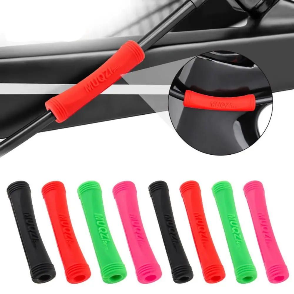 10 Uds. Tubos protectores de cables de bicicleta funda protectora Paintrubber freno de cambio protección de marco de tubo de goma - imagen 2