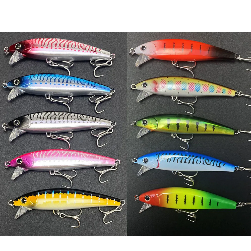1 Uds. Pesca de pececillo de hundimiento pesado de mar 105mm 47g plantillas Wobbler de agua salada Jerkbaits grandes Swimbait Bass atún para Pesca - imagen 4