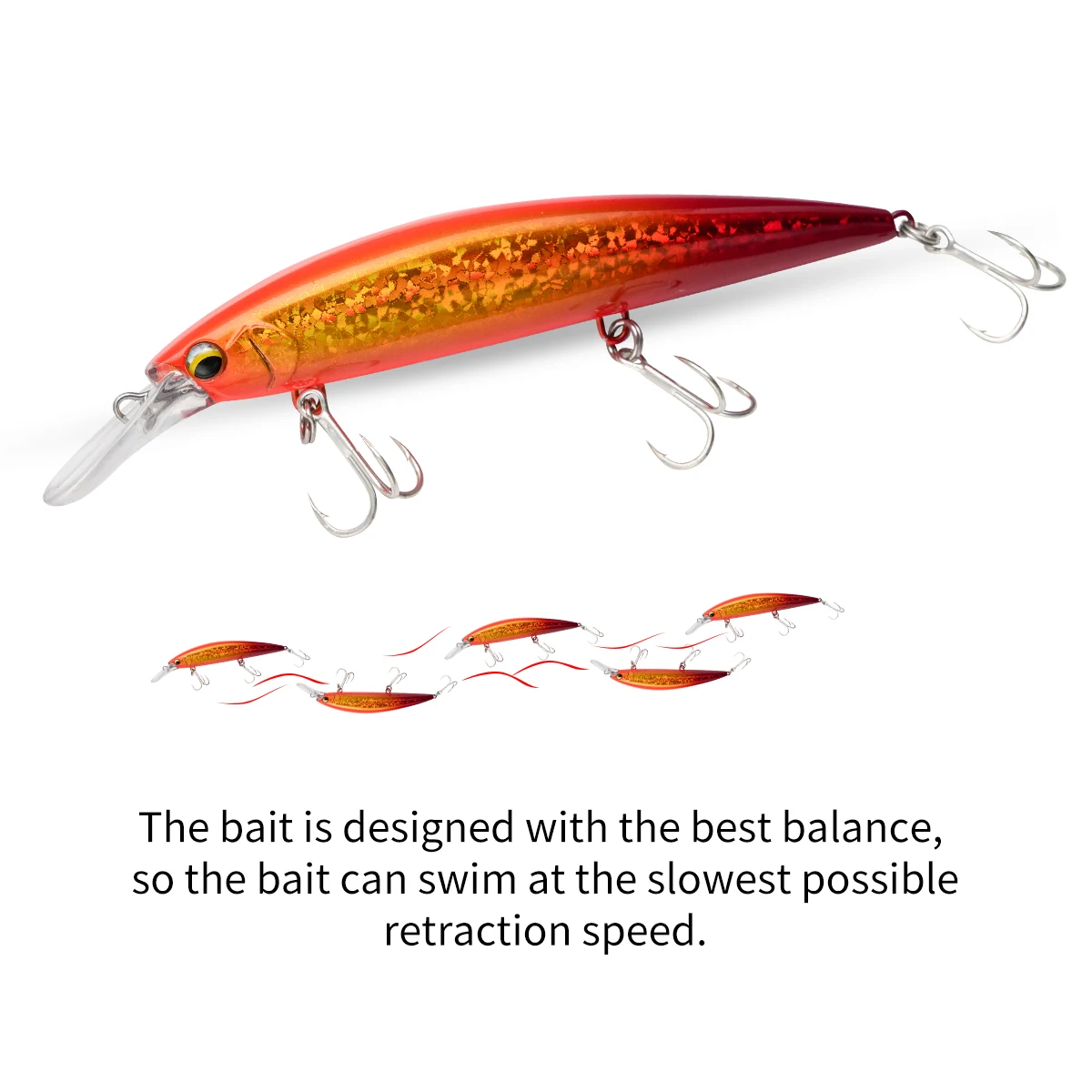 Señuelo de pesca de hundimiento Minnow, 110mm, 38g, pesado, duro, profesional, de fundición larga, Swimbait - imagen 4