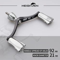 Carrete giratorio mango doble compatible piezas Daiwa Shimano