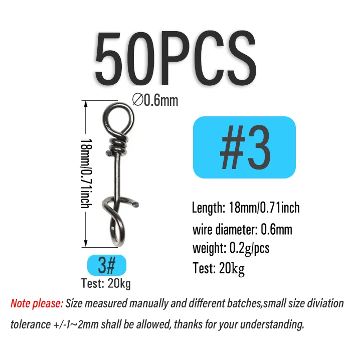 50pcs size 3