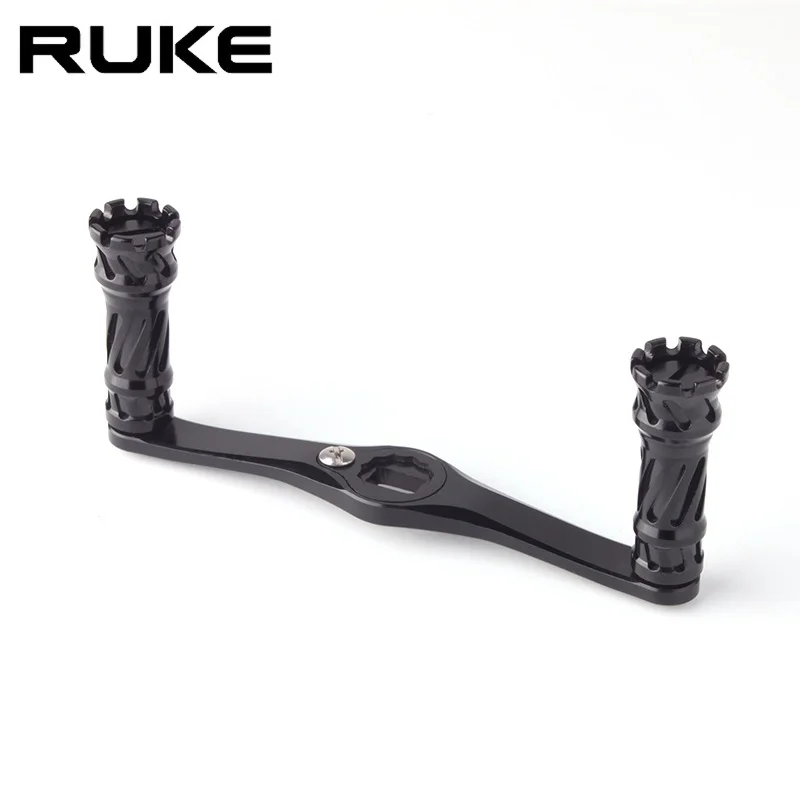 Ruke-mango de carrete de pesca de aleación, balancín de pesca para rueda de fundición, orificio de materiales de aluminio 7075, 8x 5/7x4mm de longitud, 100mm, 1 ud.
