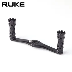 Ruke-mango de carrete de pesca de aleación, balancín de pesca para rueda de fundición, orificio de materiales de aluminio 7075, 8x 5/7x4mm de longitud, 100mm, 1 ud.