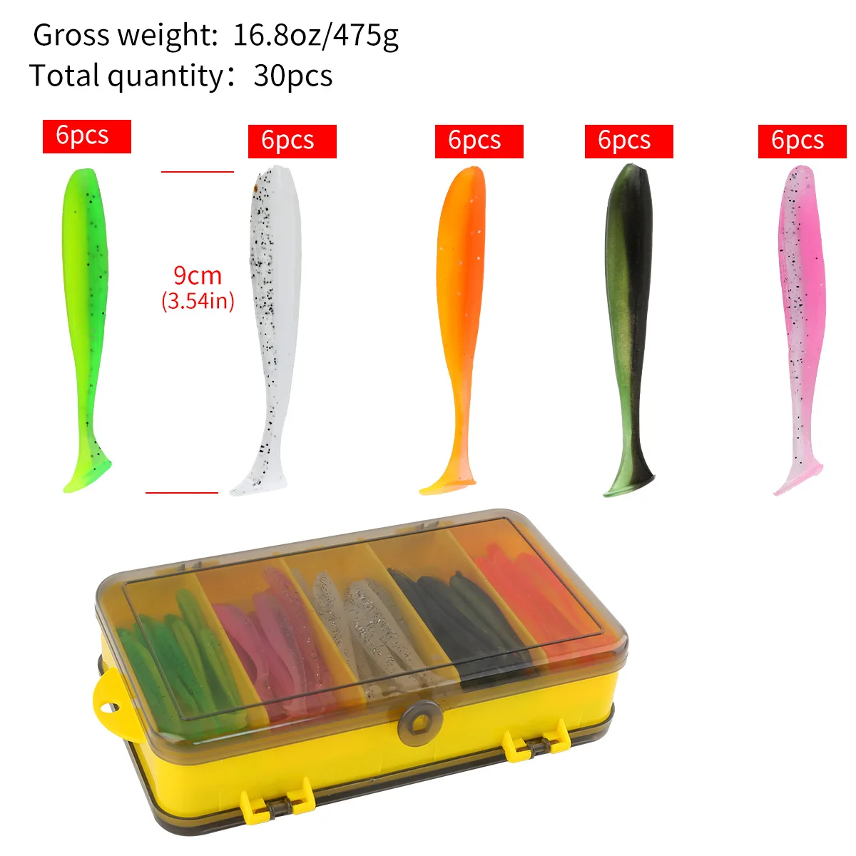 Cajas de aparejos de señuelos de pescado de doble cara, estuche de accesorios de pesca profesionales de gran capacidad, multifuncional para suministros de pesca - imagen 4