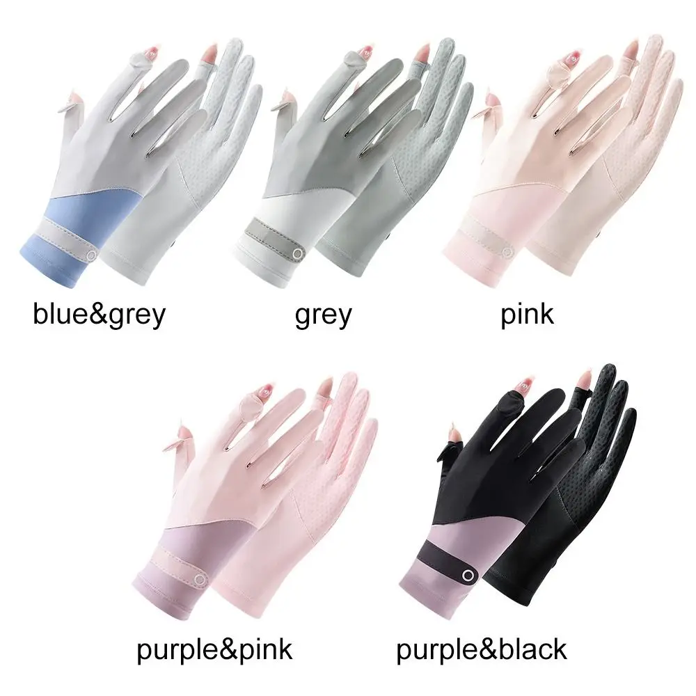 Guantes de pesca Anti-UV transpirables con pantalla táctil para mujer - imagen 5