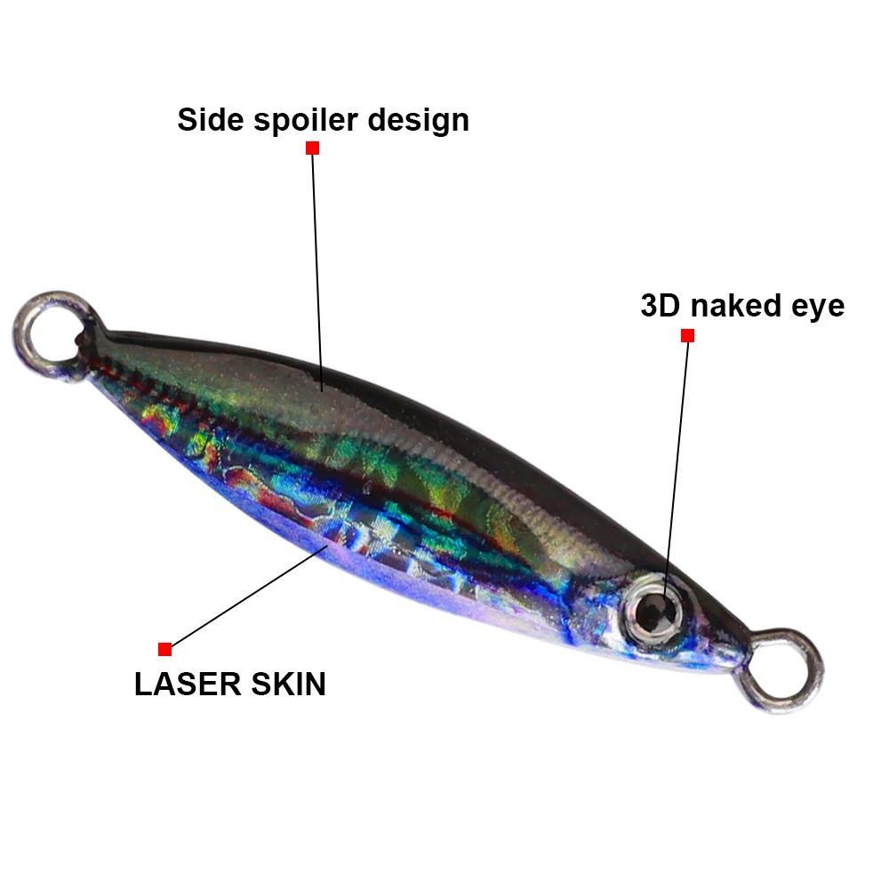 FTK cebo duro 7g 10g 21g 28g señuelo de pesca Jig cebo de Jigging de hundimiento rápido señuelo de pesca de mar de agua salada cebo de lubina cuchara Spinnerbait - imagen 4