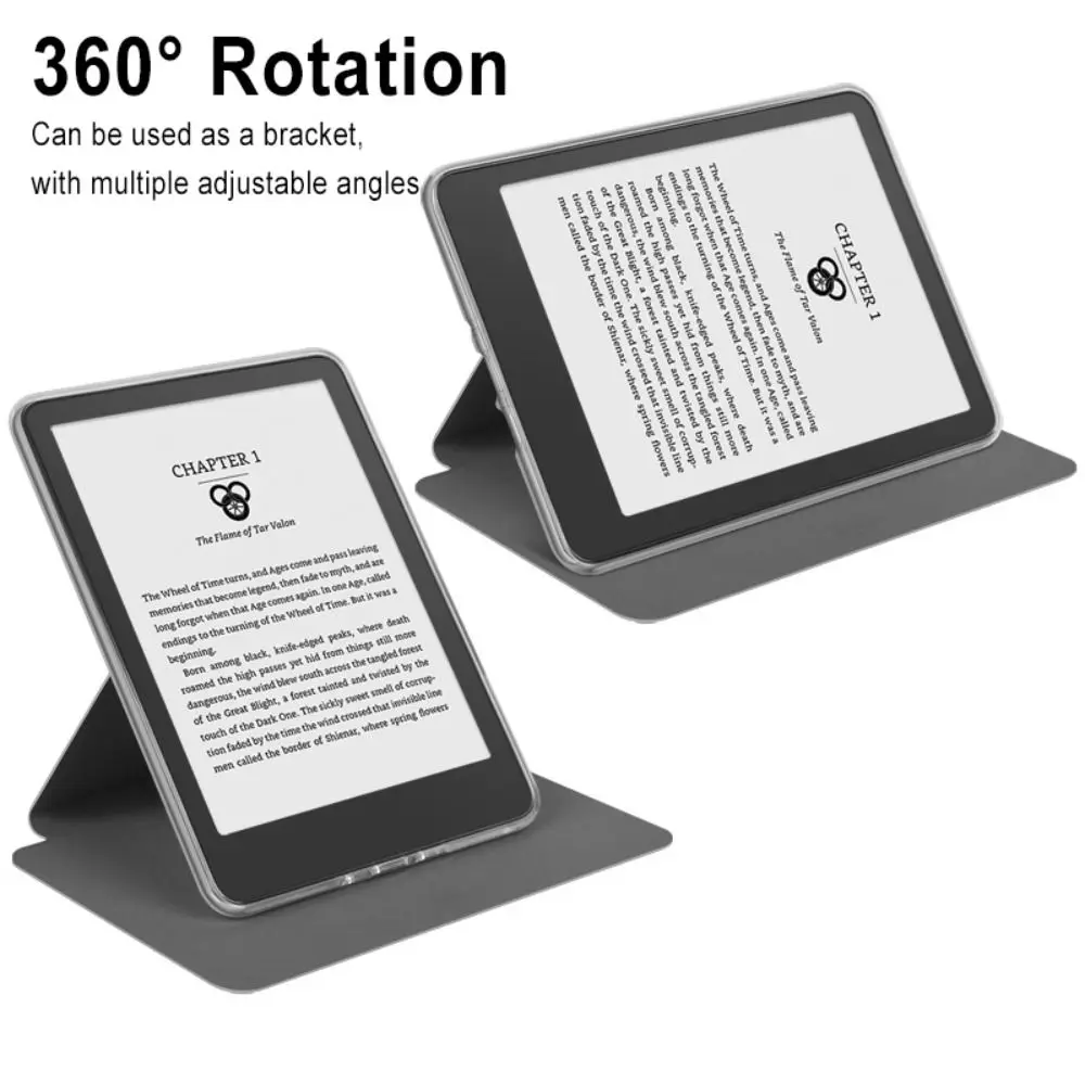 Funda para lector electrónico Auto Wake/Sleep, cubierta con soporte desmontable ajustable, rotación de 360 para Kindle Paperwhite 5 (11a generación 2021), 6,8 pulgadas - imagen 3