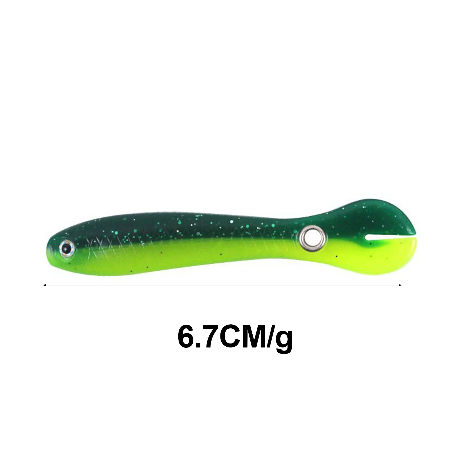 Señuelos blandos Swimbaits de plástico Artificial, 6,7 cm/2g, cola de paleta, Swimbaits para lubina, trucha, Panfish, Crappie - imagen 5