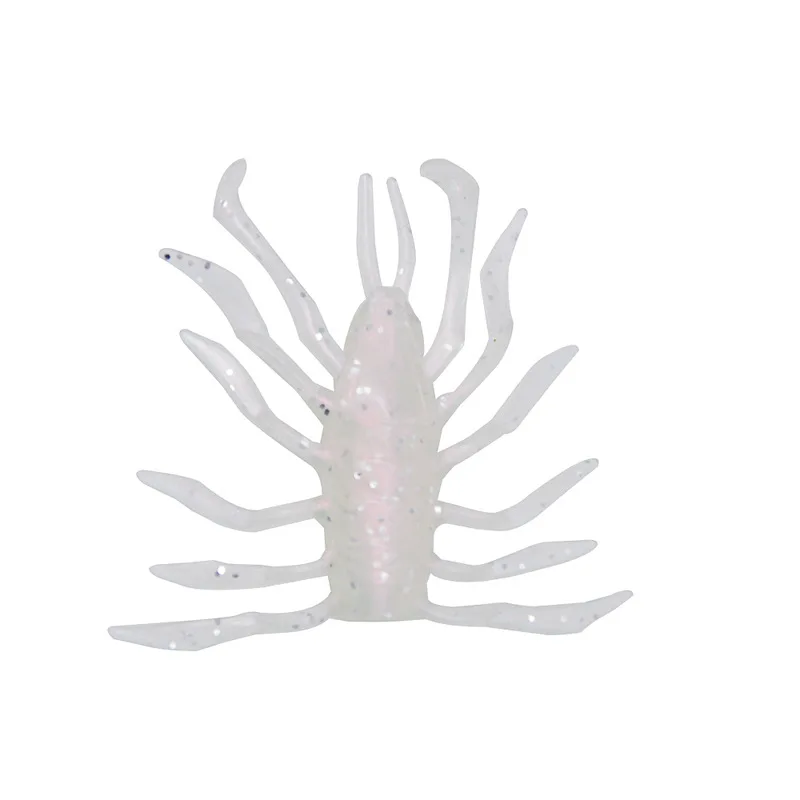 Señuelo de pesca de gusanos de polipodia, cebo suave de 3,5 cm y 7cm, señuelos artificiales de araña de agua, camarones, bolsa de 5-10 piezas, venta - imagen 5