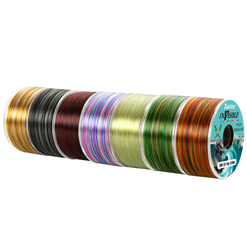 ZUKIBO JIAOLONG-sedal de pesca de nailon, 220M, 350M, monofilamento japonés duradero súper fuerte, línea Mono Invisible de mar de roca/agua dulce - imagen 5
