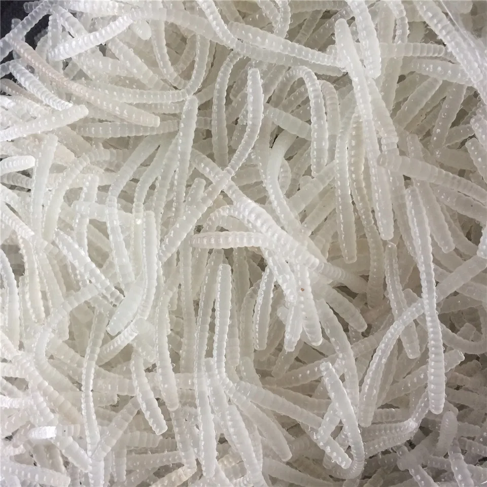 Swolfy 20 unids/pack 5,8 cm 0,5g señuelo de pesca luminoso de PVC cebo de lombriz aparejos de pesca brillantes accesorios de pesca - imagen 3