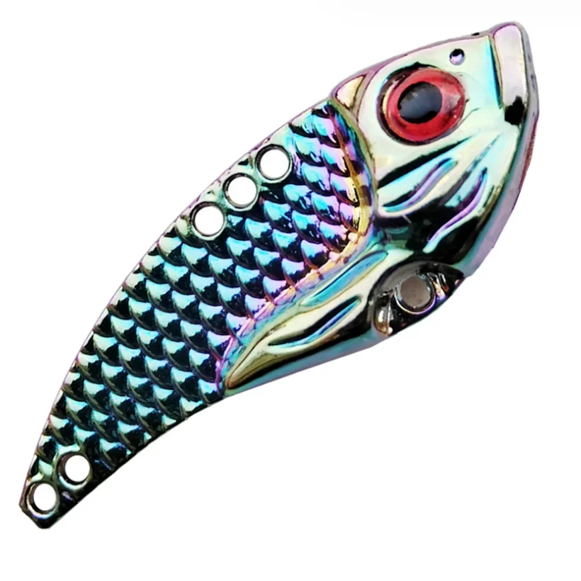 Señuelo de pesca a escala de dragón colorido, subcebo de carretera de largo alcance, cebo falso de Metal, raya blanca, boca abatible, 3g/7g/15g - imagen 5