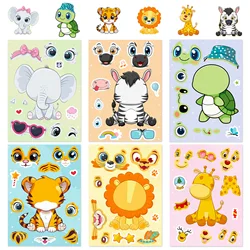 Puzzles DIY Animales Niños – 6 Hojas Decorativas Divertidas