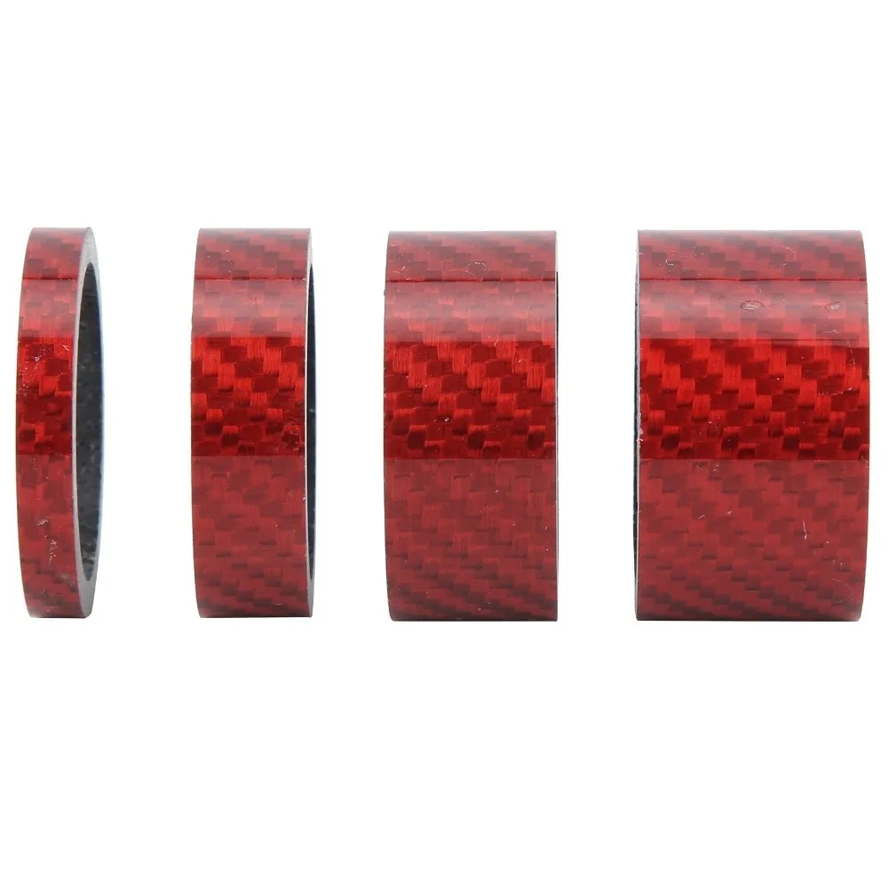 Espaciador de horquilla delantera de fibra de carbono, 2 juegos, 5/10/15/20mm, espaciador de auriculares ligero para bicicleta, arandela de vástago de bicicleta de alta resistencia, actualización de bicicleta - imagen 5