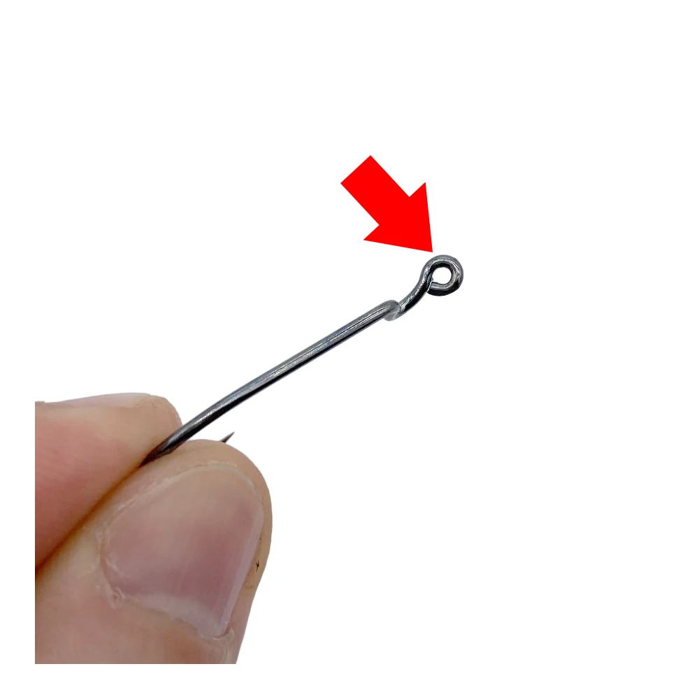 Anzuelo de manivela de alta resistencia, señuelo de níquel negro, cebo suave con púas, red ancha, 50 piezas - imagen 4