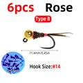 6pcs Rose B