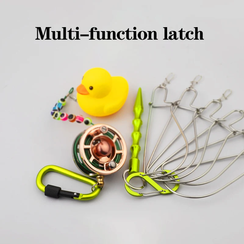 MNFT-candado de pesca de acero inoxidable, hebilla de pesca con carrete y flotador, muy alta calidad - imagen 4