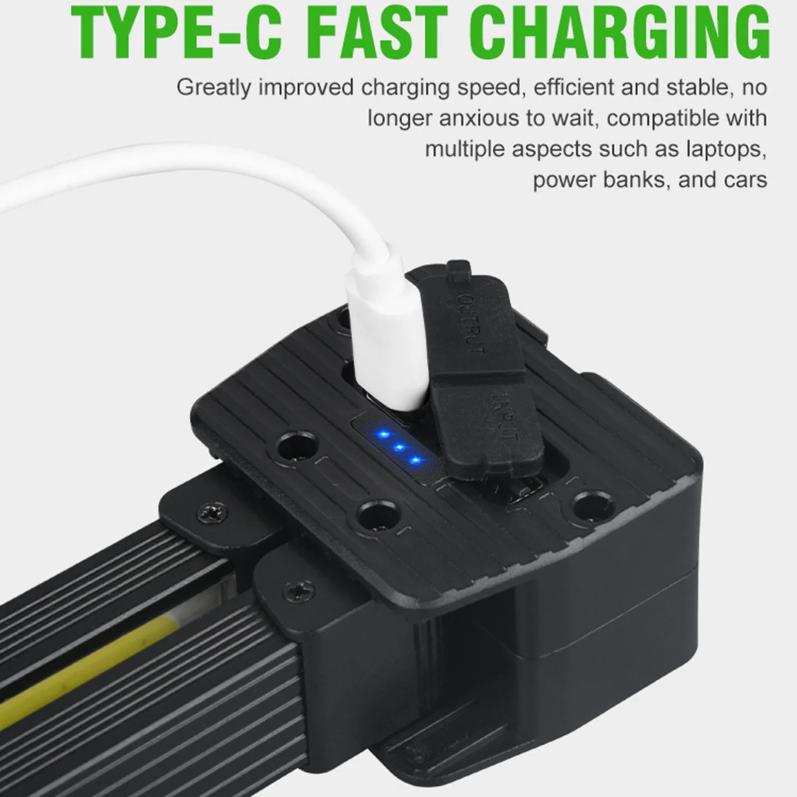 Luz de Camping plegable, linterna fuerte portátil para exteriores, para pesca nocturna, tienda de campaña, supervivencia salvaje, útil luz de reparación de automóviles - imagen 4