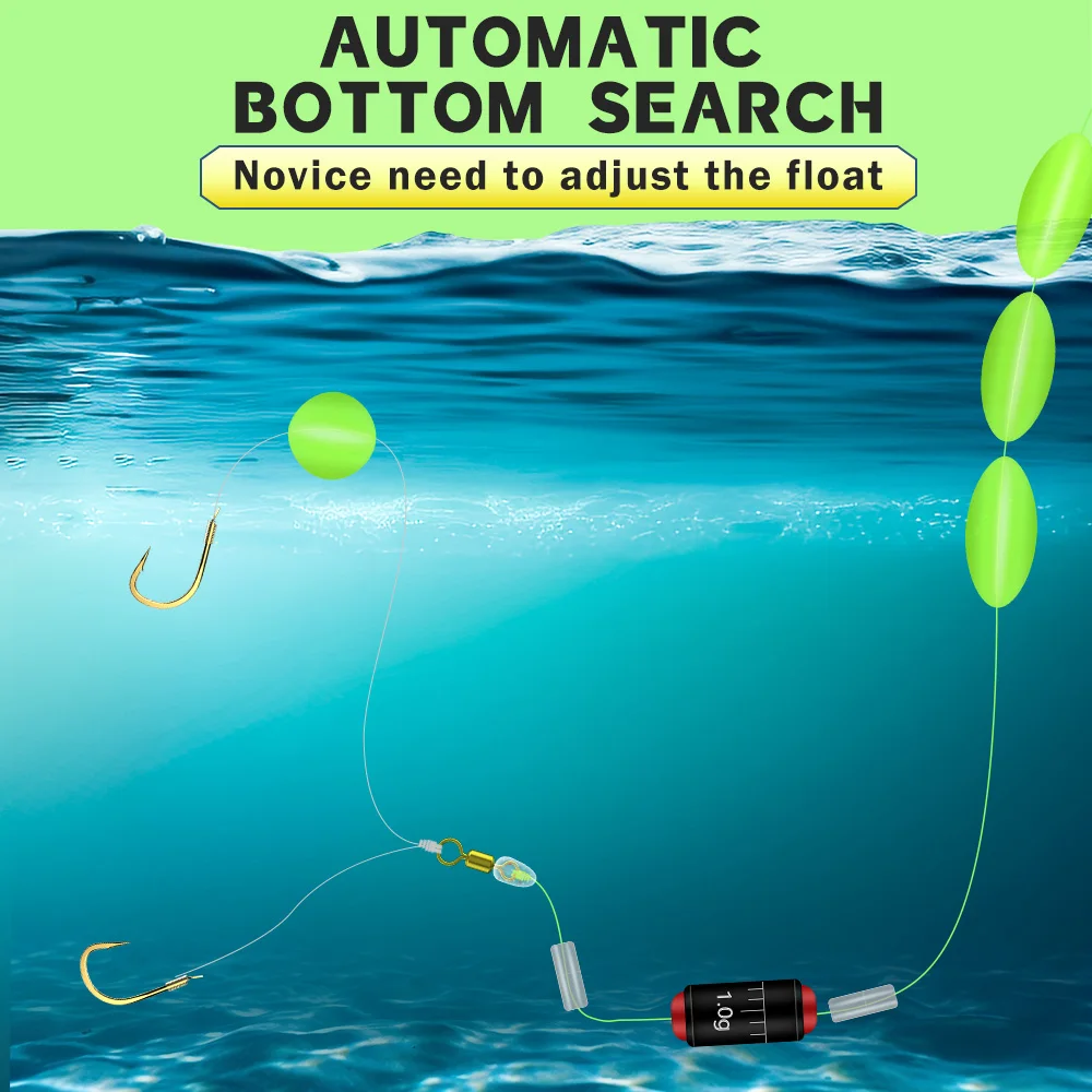 Nuevo juego de sedal flotante de siete estrellas, 2,7-6,3 m, línea principal de PE súper fuerte, plomo, cuentas flotantes, Kit de pesca tradicional de carpa cruciana - imagen 5