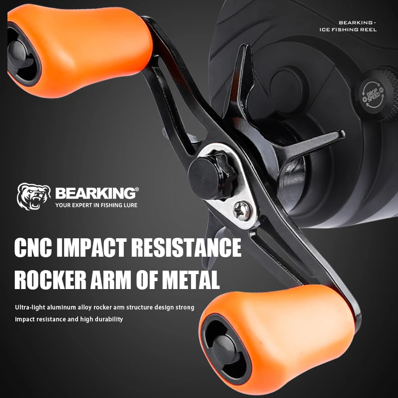 Carrete de hielo Bearking – Freno magnético con eje guía dual - imagen 4