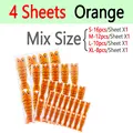 4 Sheets Orange Mix