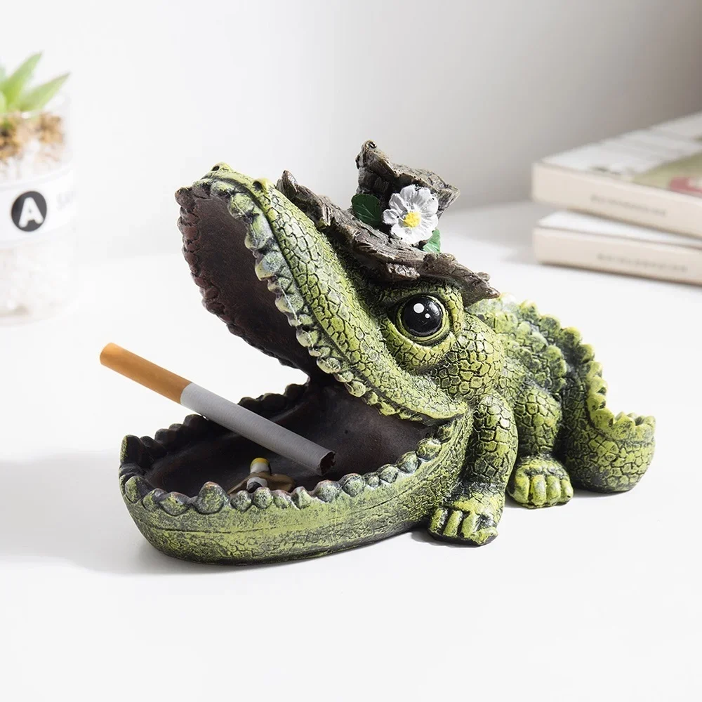 Cenicero de jardín diseño animales rana tortuga cocodrilo moderno - imagen 4