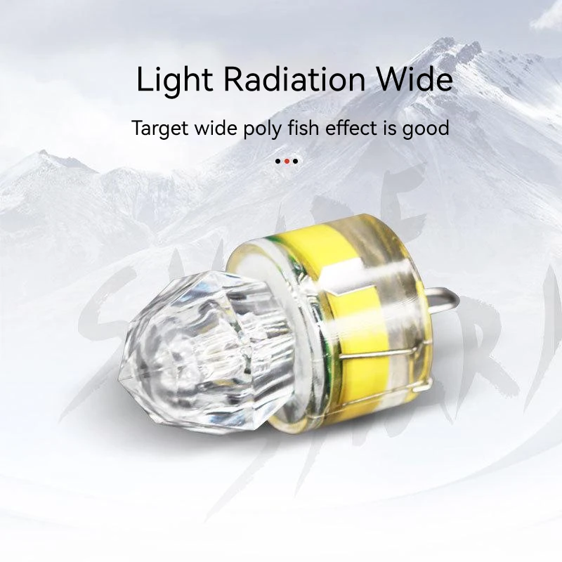 Señuelos de pesca, luces de pesca de gota profunda, cucharas LED, luces de diamante subacuáticas para agua salada, señuelo de curricán, aparejo halibut, cebo intermitente - imagen 5