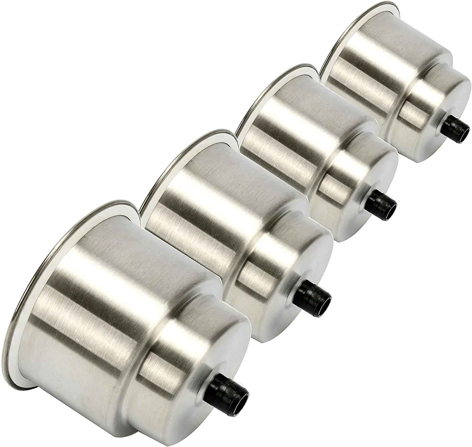 Portavasos de acero inoxidable para barco, accesorios para yate, 4 piezas, soporte para bebidas en forma de taza para autocaravana - imagen 5