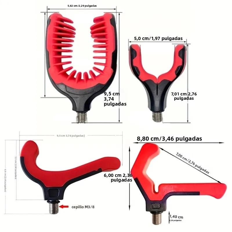 Portacañas ajustable PVC – Soporte multiposición kayak, barco, banco - imagen 5