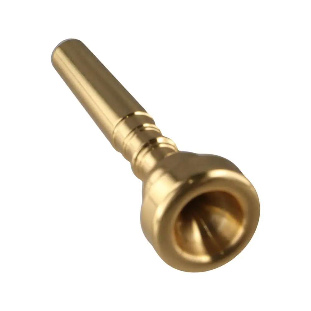 Boquilla de trompeta Universal 3C/5C/7C, trompeta profesional plateada y dorada, boca de corneta, accesorios de instrumentos de latón para principiantes - imagen 2
