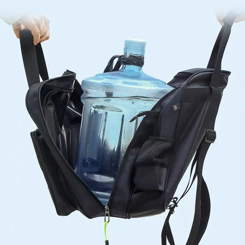 Bolsa de pesca Lawaia, bolsas de embalaje de redes impermeables, equipo de pesca, bolsa de aparejos de lona, bolsas de pesca al aire libre, paquete de cuidado de peces más grueso - imagen 2