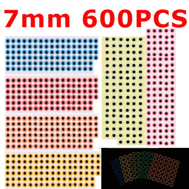 600pcs mix 7mm