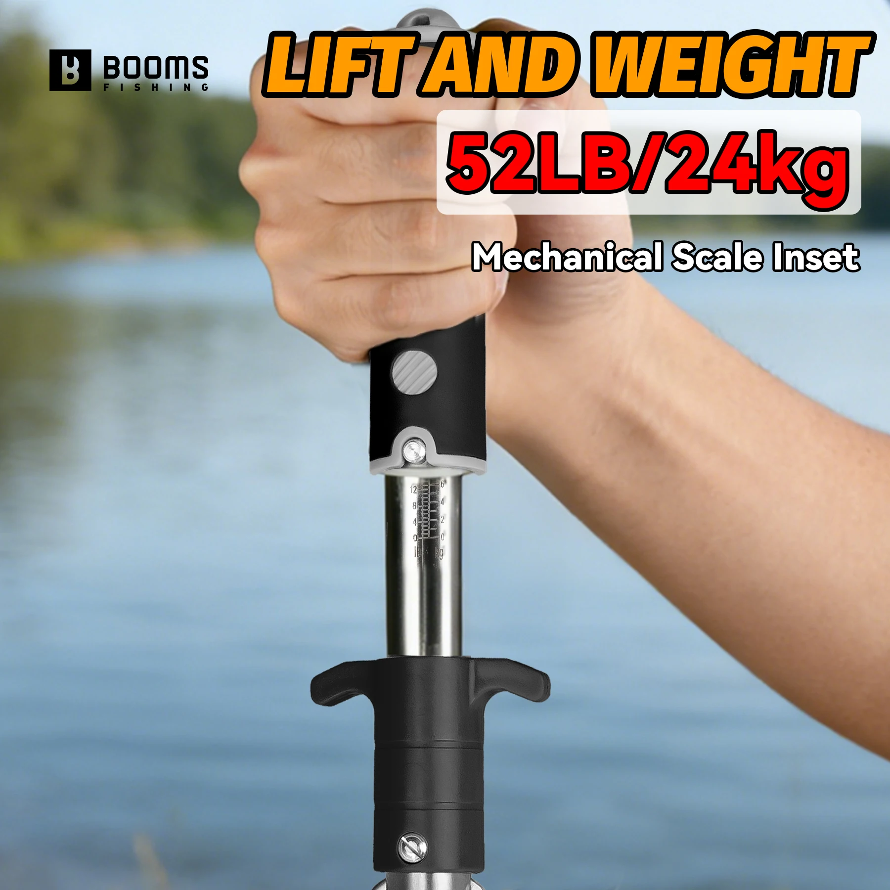 Pinza para peces con báscula Booms Fishing – Acero inoxidable 27 cm - imagen 4
